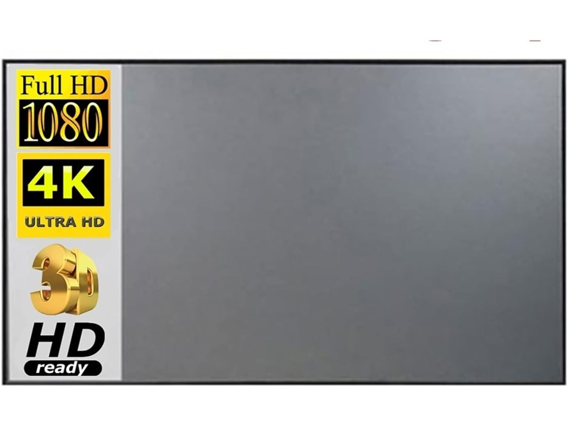 Tela de Projeção 100 Polegadas 16:9 Hd Portátil | S/MARCA