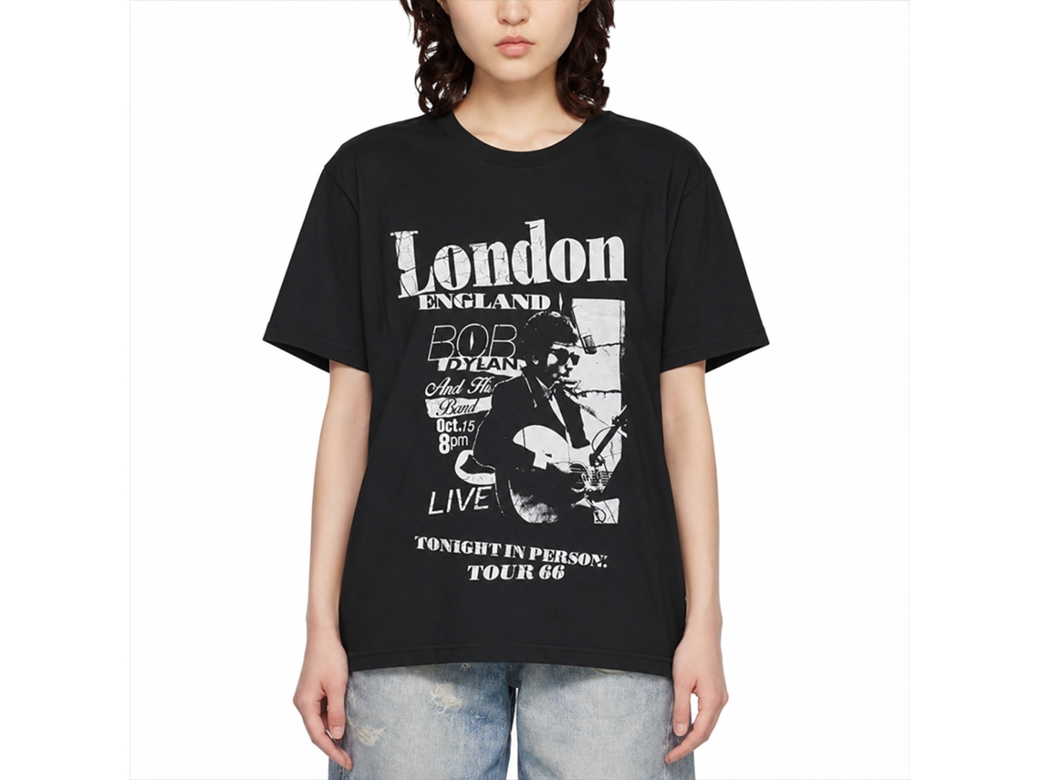 Bob Dylan Scraps T-shirt Classic Unisex Adults Size:m