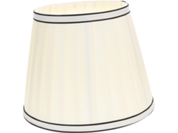 Tecido Plissado com Soquete E27, para Luminárias de Mesa e de Chão, 22 Cm de Diâmetro, Cor Preta Acetinada. SFUSHOS