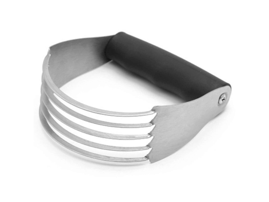 Amassadeira De Aço Inoxidável Com Divisor E Cortador Para Mistura Uniforme E Cabo Ergonômico.