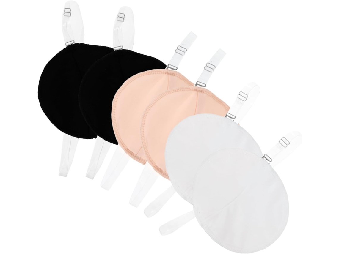 Valiclud 3-pares De Absorventes Suor, Absorventes Para Axilas, Secagem Rápida Para Mulheres