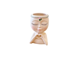 Porta Canetas Em Formato Retrato, Porta Pinceis de Maquiagem Criativa Para Mesa, Decoração de Secretária.