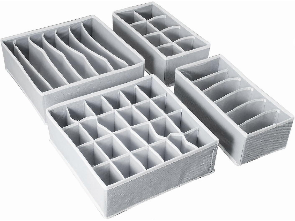 Organizador De Roupas Íntimas, Caixa De Armazenamento Dobrável, Kit Divisor De Gavetas Olysi Shop