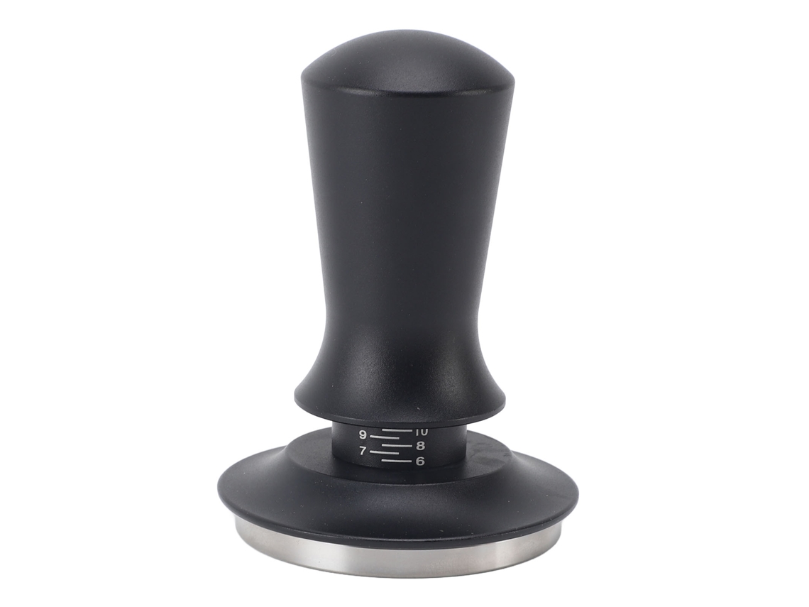 Prensa De Café Tamper Confortável Pega Profissional Base Plana Ferramenta De Prensa De Café Tamper Para Família Fio Preto 2,1 Pol