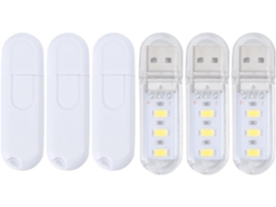 Conjunto Com 6 Luzes Noturnas Led Usb, Portáteis E Controle Por Toque,
