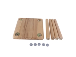 Banco de Madeira para Crianças Multiuso Cute Pequeno Estool MDF 26x26cm 60kg