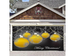 Capa De Porta De Garagem De 4,88 X 2,13 M Com A Inscrição Feliz Natal Decoração Ideal Para As Festas De Fim De Ano. Hengjian