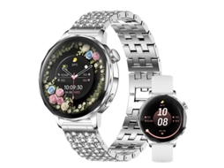 Smartwatch I220 Com Chamada Bluetooth, Tela Hd De 1,27 Polegadas, Monitor De Frequência Cardíaca E Spo2, Ideal Para Mulheres (prateado)
