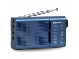 Radio Portátil Daewoo Dw1036 A Pilas Azul