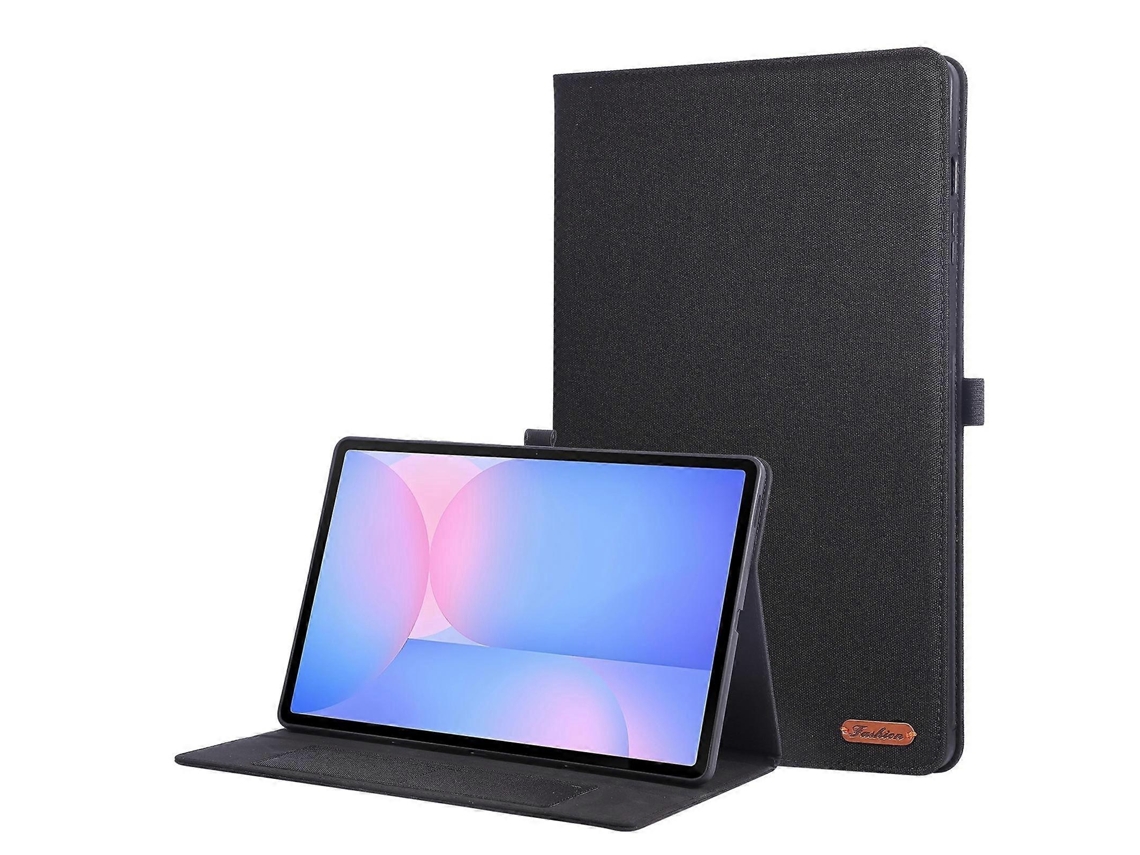 Capa de couro com textura de tecido horizontal Webake para tablet