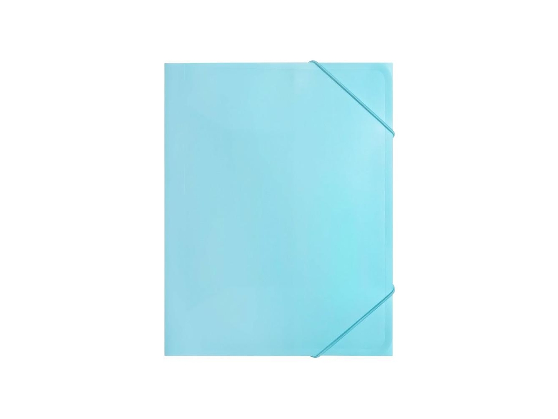 Capa Elásticos A4 Azul Pastel