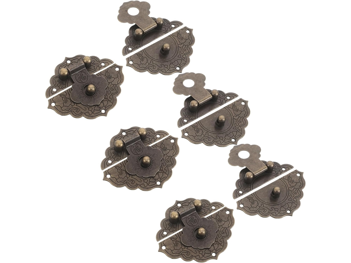Conjunto de 6 cartões de segurança antigos e vintage, resistentes.