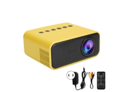 Mini Projetor YT500 para Filmes com Interfaces de Áudio e Vídeo USB, Cartão de Memória, 100-240V CHABERLU