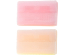 Conjunto Aboofan Com 2 Escovas Sensoriais Para Banho De Bebê, Escova De Massagem Esponja Macia, Tamanho Pequeno, Rosa E