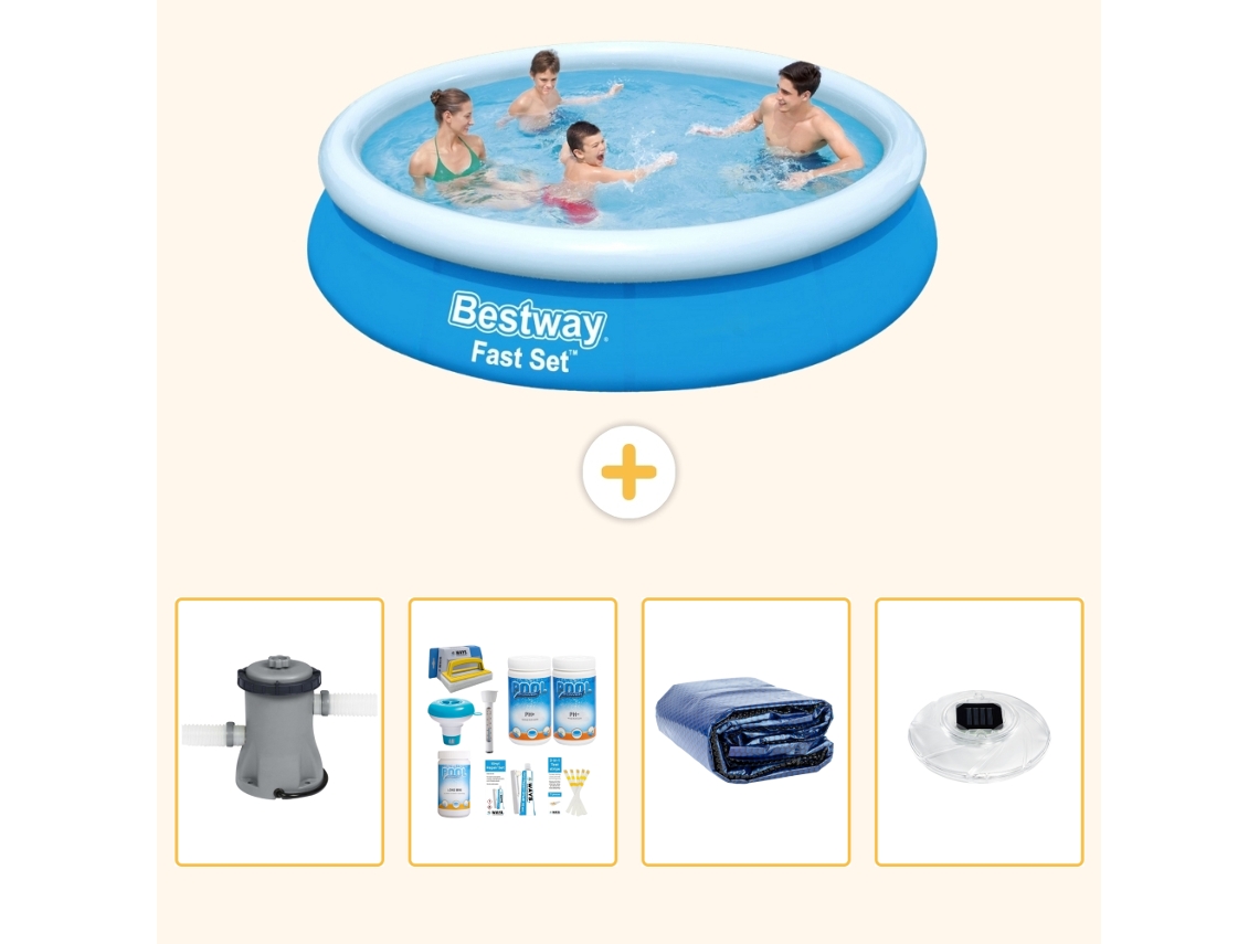 Bestway Piscina Bestway Fast Set Redonda - 366x76 Cm - 5-peças S228