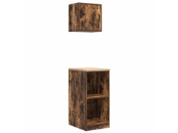 Garage Cabinet, Garage Cabinets Vidaxl Marrom Madeira Processada (40 X 51 X 85 Cm)