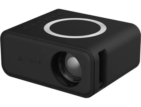 Mini Projetor Portátil OHPA Yt300 Preto1500 Lumens-Lcd