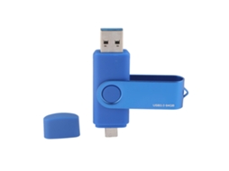 Unidade Flash Yvonne Otg Dual Port Mini Para Armazenamento E Transferência De Dados Yt602 2 Luz Dourada (64g)
