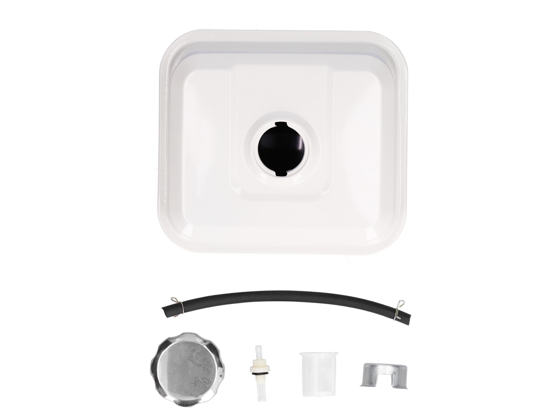 Substituição da tampa e do filtro do tanque de combustível para motores das séries GX140, GX160 e GX200.