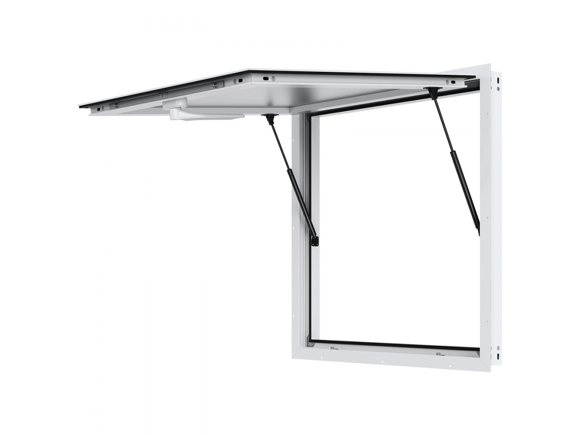 Janela De Serviço Para Food Truck 915x610mm Com Abertura Pneumática Tekmaquinas
