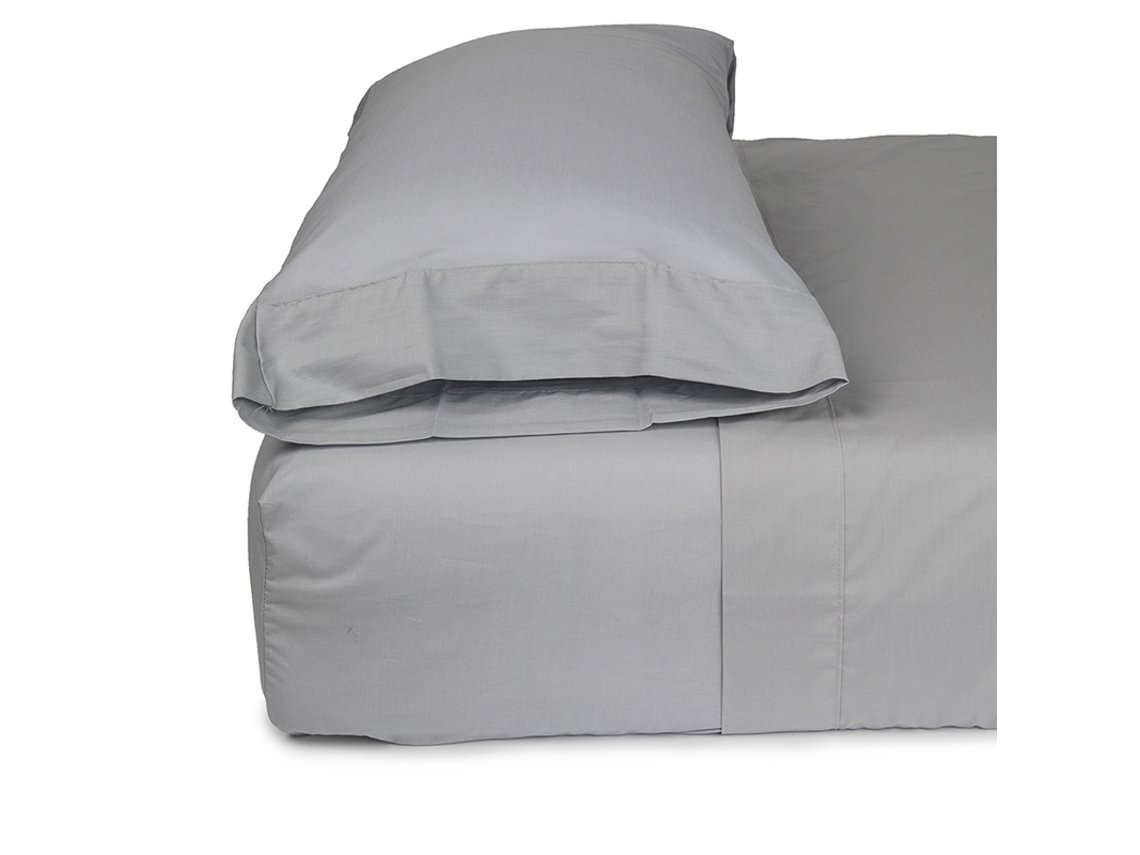 Fronha MEVAK LIVING Cinzento (Algodão - 50x85 cm)