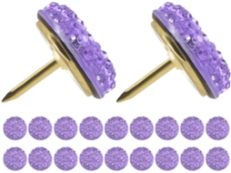Aboofan Tachinhas de Metal Decorativas de 20 Rodadas com Desenhos de Pedras Preciosas para Quadros Cortiça, Seguras E
