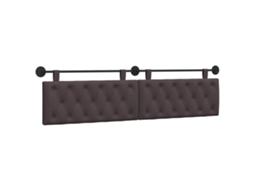 Conjunto 1 Cabeceira Suspensa Vidaxl Castanho Tecido (210 X 55 X 7 Cm)