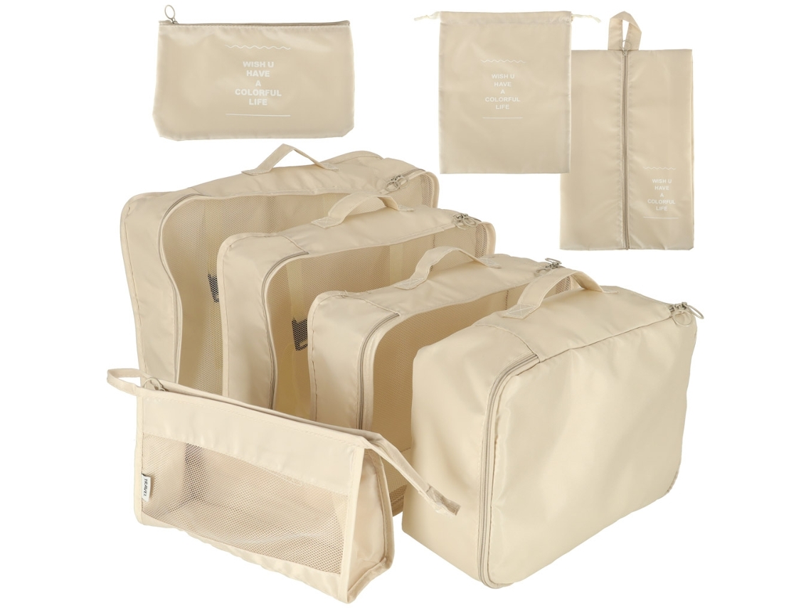 Organizador de Mala, 8 Peças, Bolsas para Viagem Mgf BRILVIBERA