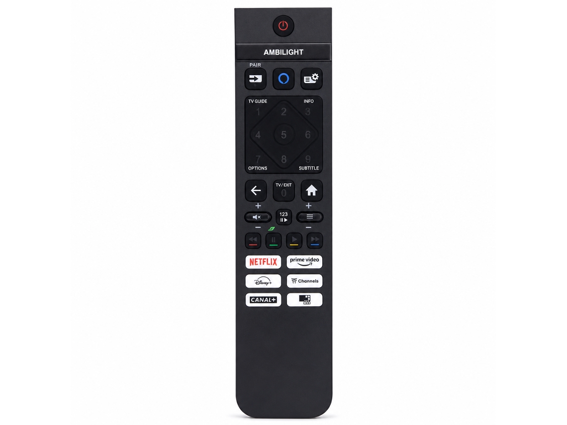 Comando À Distância Para Tv Compatível Com Philips Src-3215-06, Retroiluminado, Sem Controlo Por Voz