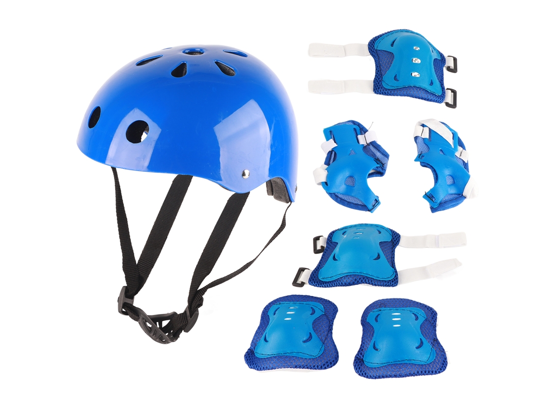 Conjunto de Proteção para Crianças: Capacete, Joelheiras e Cotoveleiras S/MARCA