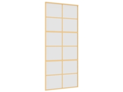 Maison Exclusive - Porta Deslizante 90x205 Cm Vidro Esg Fosco/alumínio Dourado