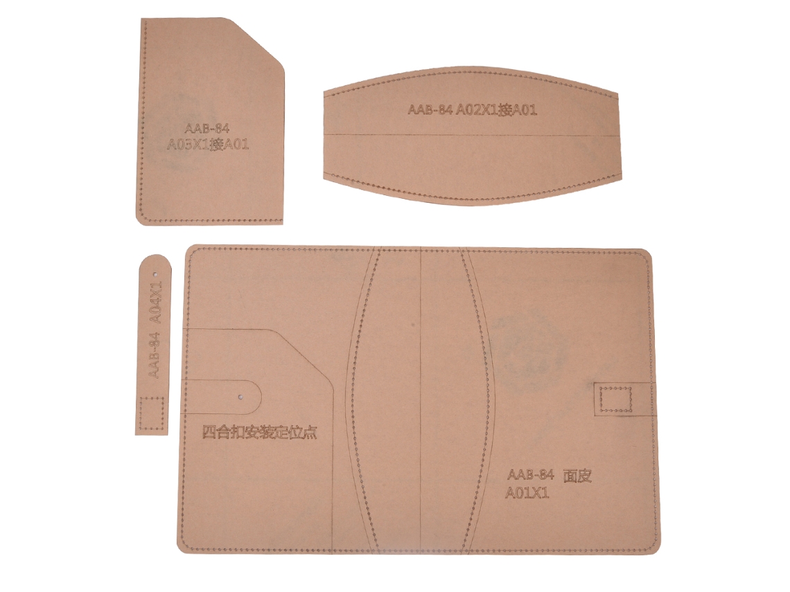 Plantilla De Couro De Acrílico Transparente Ferramenta Diy Para Capas De Cadernos Artesanais