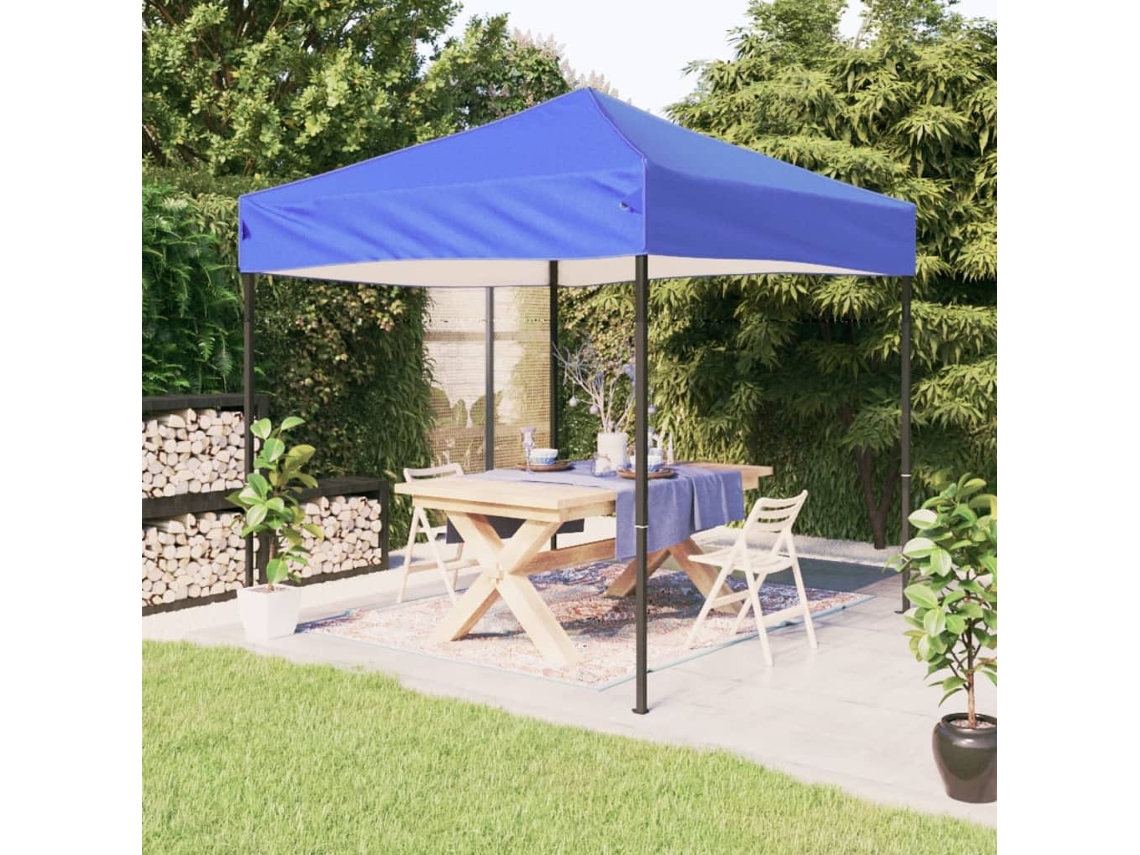 Vidaxl Tenda Para Festas Dobrável 3x3 M Azul