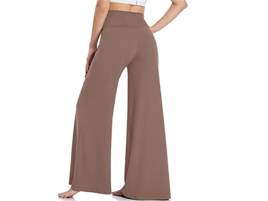 2026 pantalones Deportivos Elásticos Anchos de Yoga Casual para Mujer de Talla S a 2xl