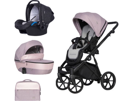Carrinho de Bebé Individual  Nano Pro + Kite Isofix Ready Pearl