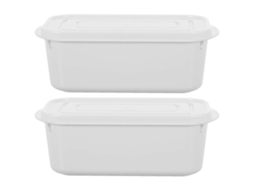 Lurelia Manteigueira Em Pp Pe Branco, Com Vedação, Com Tampa, Protege De Insetos, Para Alimentos