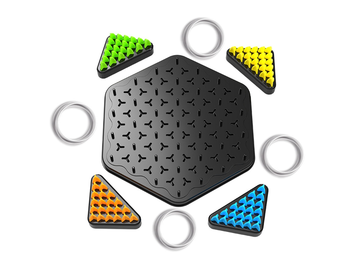 Mali jogo de Tabuleiro Triggle com Elásticos para Reuniões Familiares Coordenação Olho mão