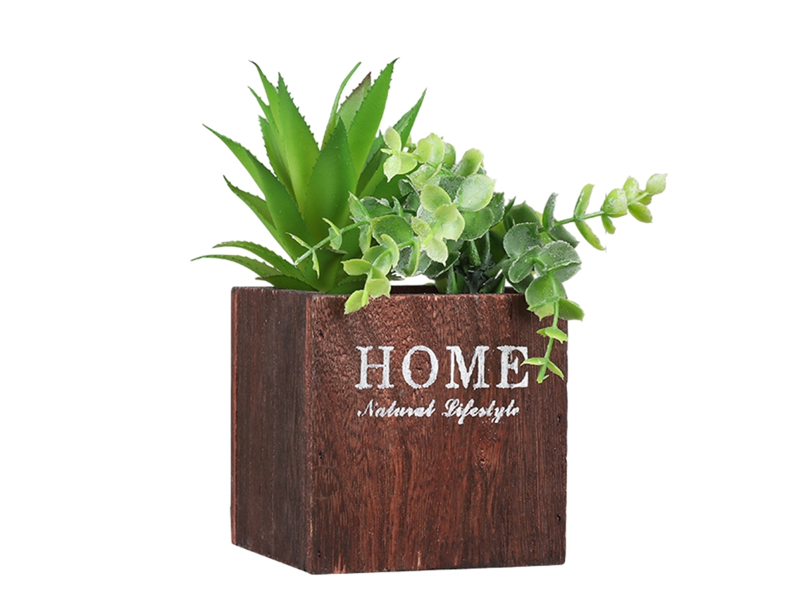 Succulentas Artificiais Em Vasos De Cerâmica Elegantes, Plantas Artificiais Decorativas