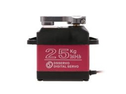 Conjunto 4 Servos Digitais Dsservo Ds3225 25 Kg, 180 Graus, com Engrenagens Metálicas, Alto Binário e Aeromodelismo e Robôs Controlo Remoto. MDUG