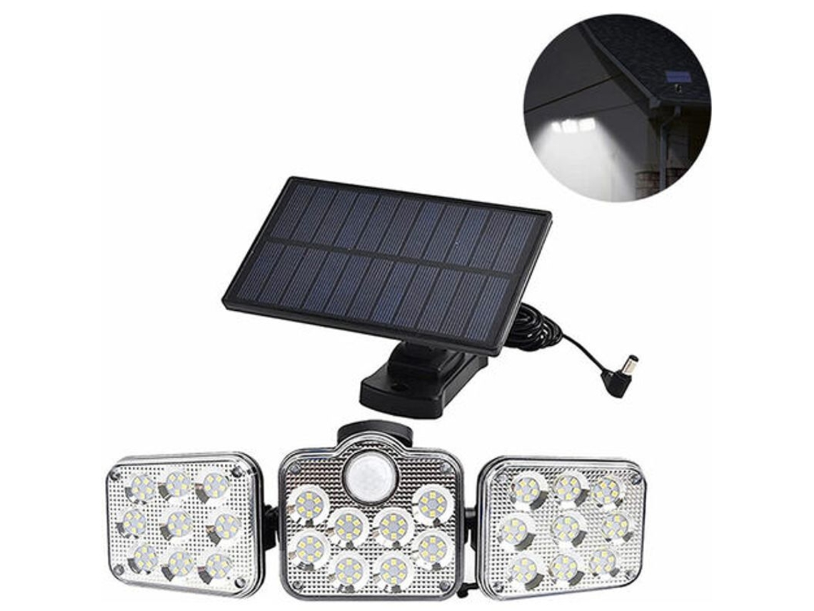 Luzes solares exteriores Nova Line com sensor de movimento, 3 modos, IP65, ajustáveis para jardim, garagem | S/MARCA