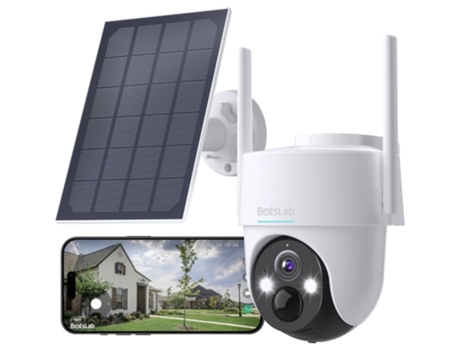 BOTSLAB Pt W313 Painel Solar Wifi 3Mp Câmara de Vigilância