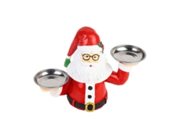 Suporte Comidas Natalino Papai Noel Prateleira Frutas Resina