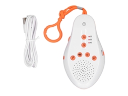 Primerox máquina de Ruído Branco com Luz Noturna Controle por Voz Timer 3 Níveis para Bebê Dormir Melhor Laranja