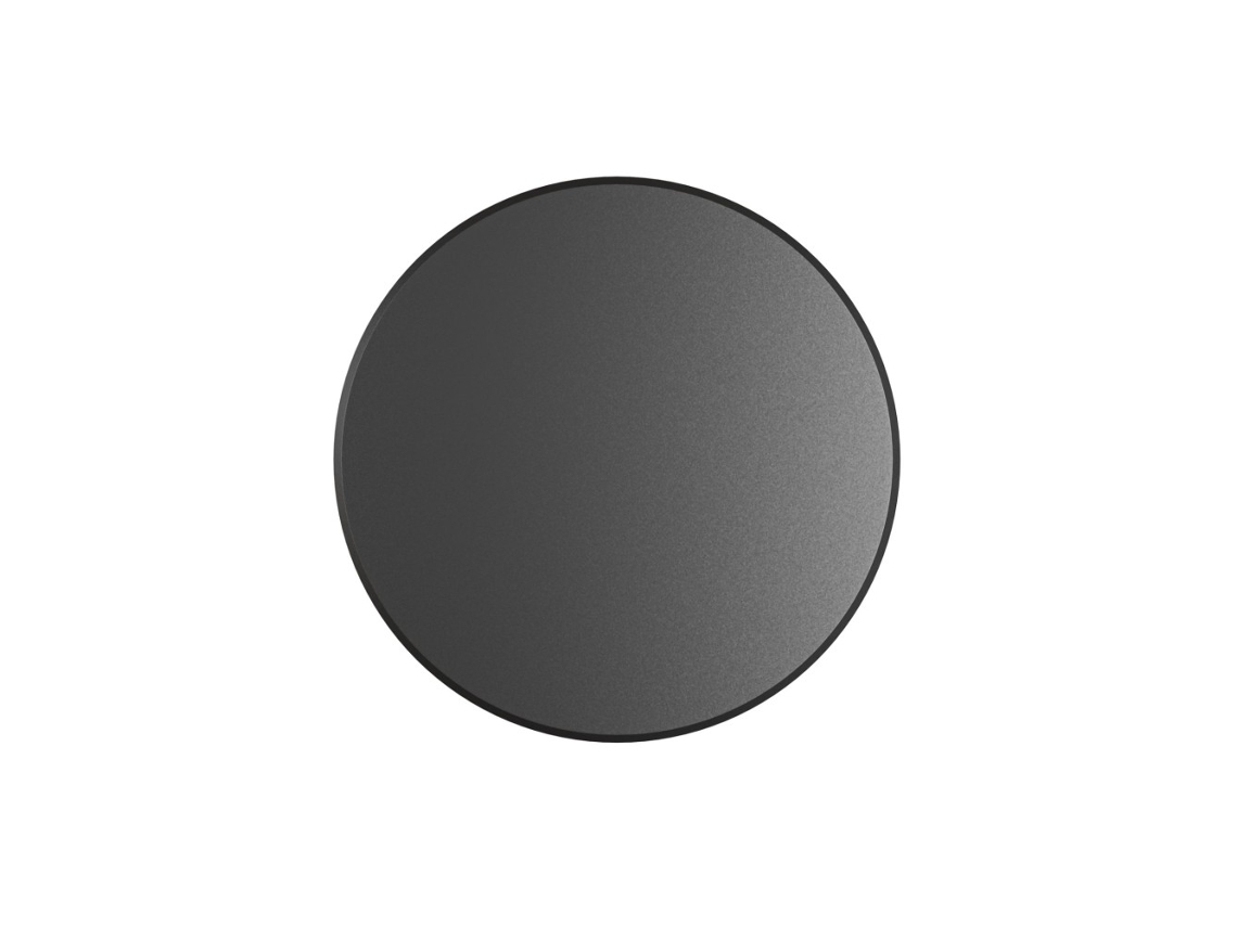 Mac Wall Black Luminária De Parede Led De 15 W Com Interruptor Cct, 2700 K/3200 K/4000 K, Alumínio, Luminária De Parede 360 Graus Beneito Faure