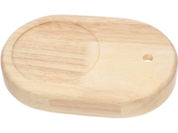 Base oval Madeira Abajur, robusta e delicada, fácil de usar, ideal para sala de estar e escritório, Com Design