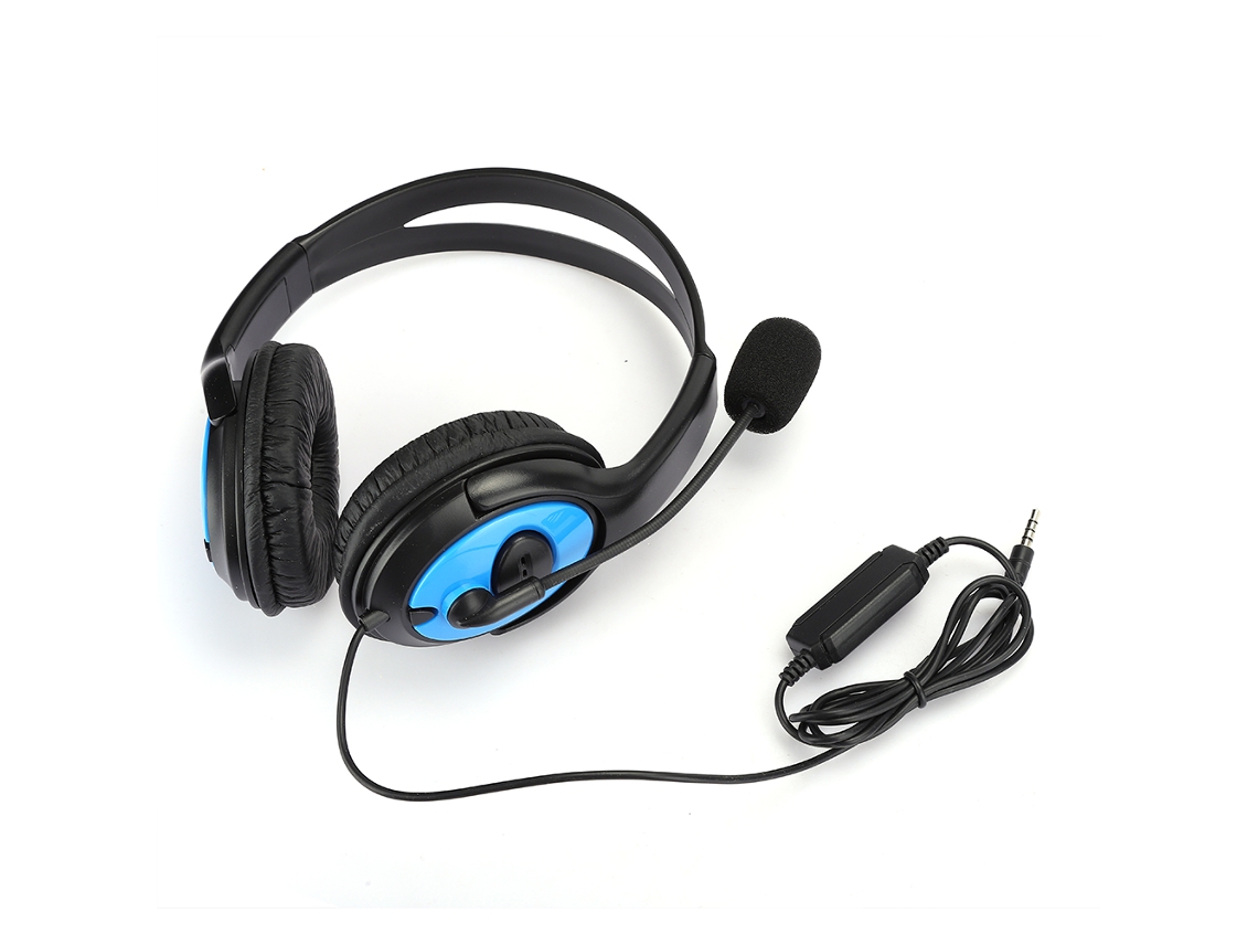 Fone de Ouvido Mali gamer A4, leve, microfone com redução de ruído, para PS4/X One