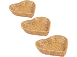 Cesto De Armazenamento Em Rattan Artificial Para Frutas E Petiscos, Decoração Trançado, Elegante Bandeja