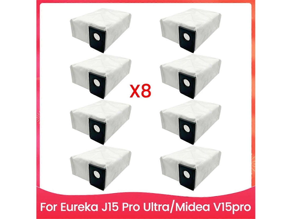 Conjunto De 8 Sacos Para Aspirador De Pó Eureka J15 Pro Ultra E Midea V15pro . Tuotuo (acessórios Pó)