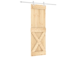 Maison Exclusive - Porta Deslizante 70 X 210 Cm Natural E Branco