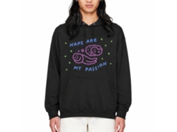 Rockinstone I Love Naps Black Hoodie Unique Designer Style